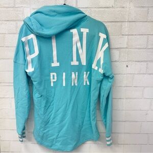 • Victorias Secret PINK aqua hoodie pullover